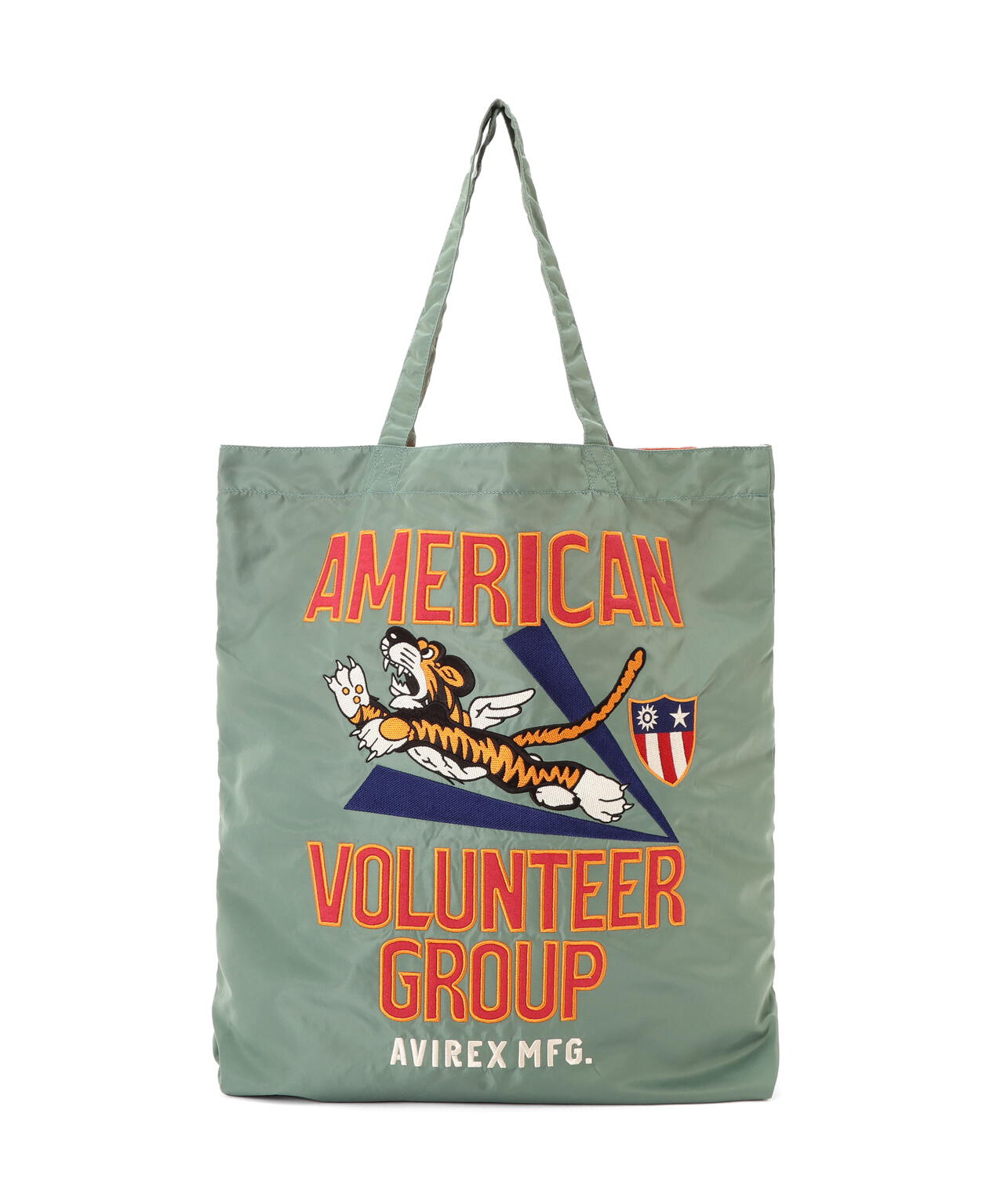 ストロベリーAVIREX A2 希少 バックプリント WEB限定》NYLON TOTE BAG ”TIGER” | AVIREX（アヴィレックス