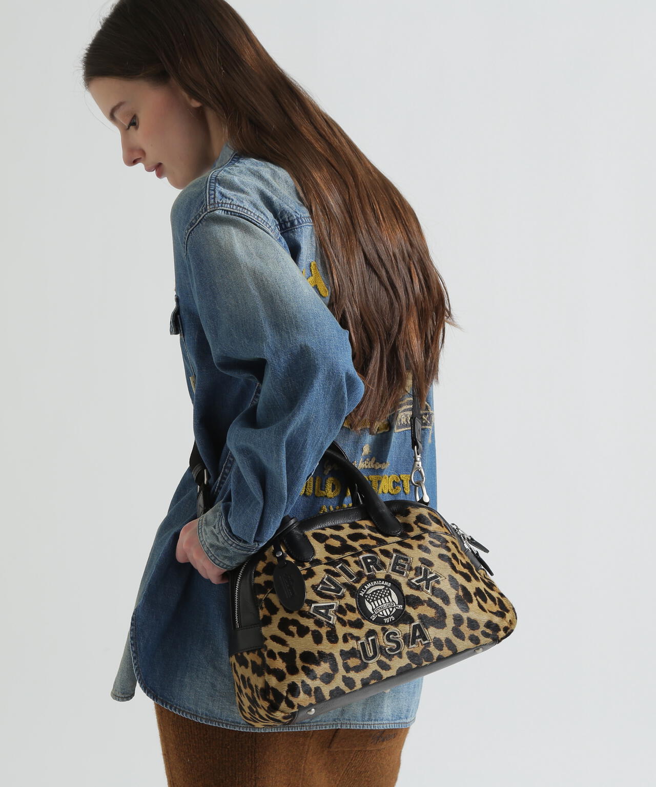 バッグ Archive leather mini Boston bag 直営店限定》LX VARSITY LEATHER MINI BOSTON BAG（ボストンバッグ