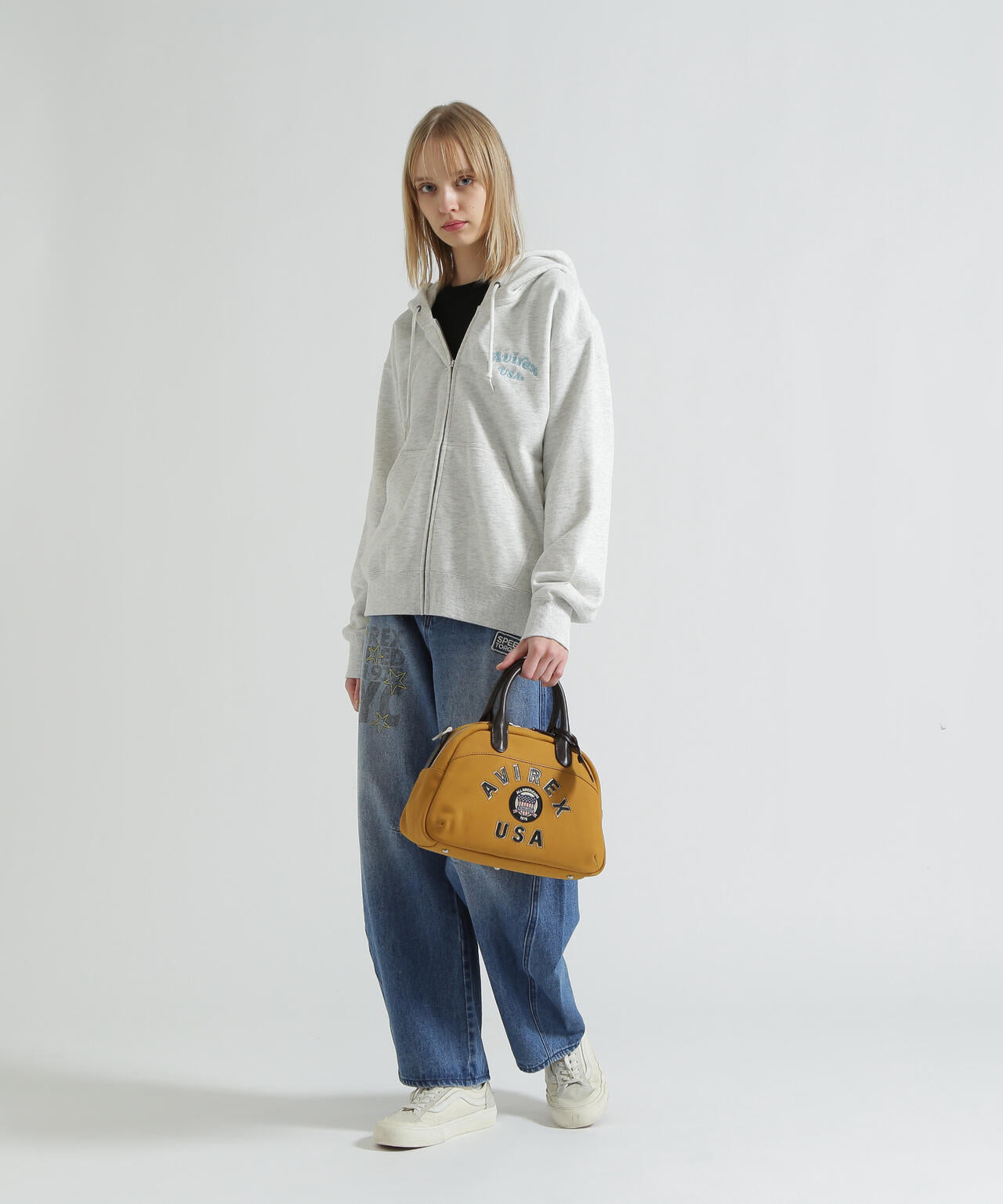 直営店限定》LX VARSITY LEATHER MINI BOSTON BAG | AVIREX