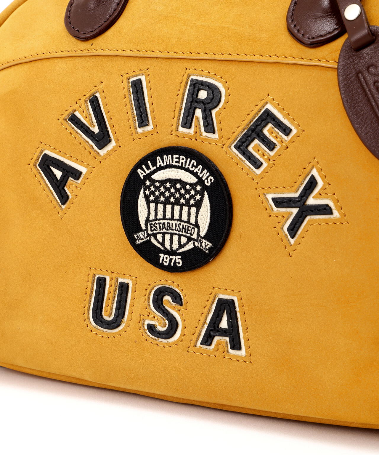 直営店限定》LX VARSITY LEATHER MINI BOSTON BAG | AVIREX
