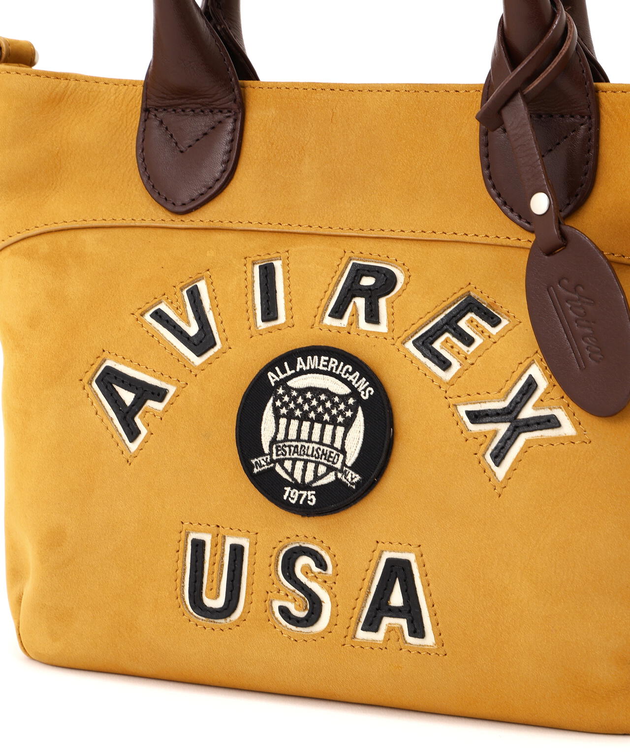 《直営店限定》LX VARSITY LEATHER MINI TOTE BAG