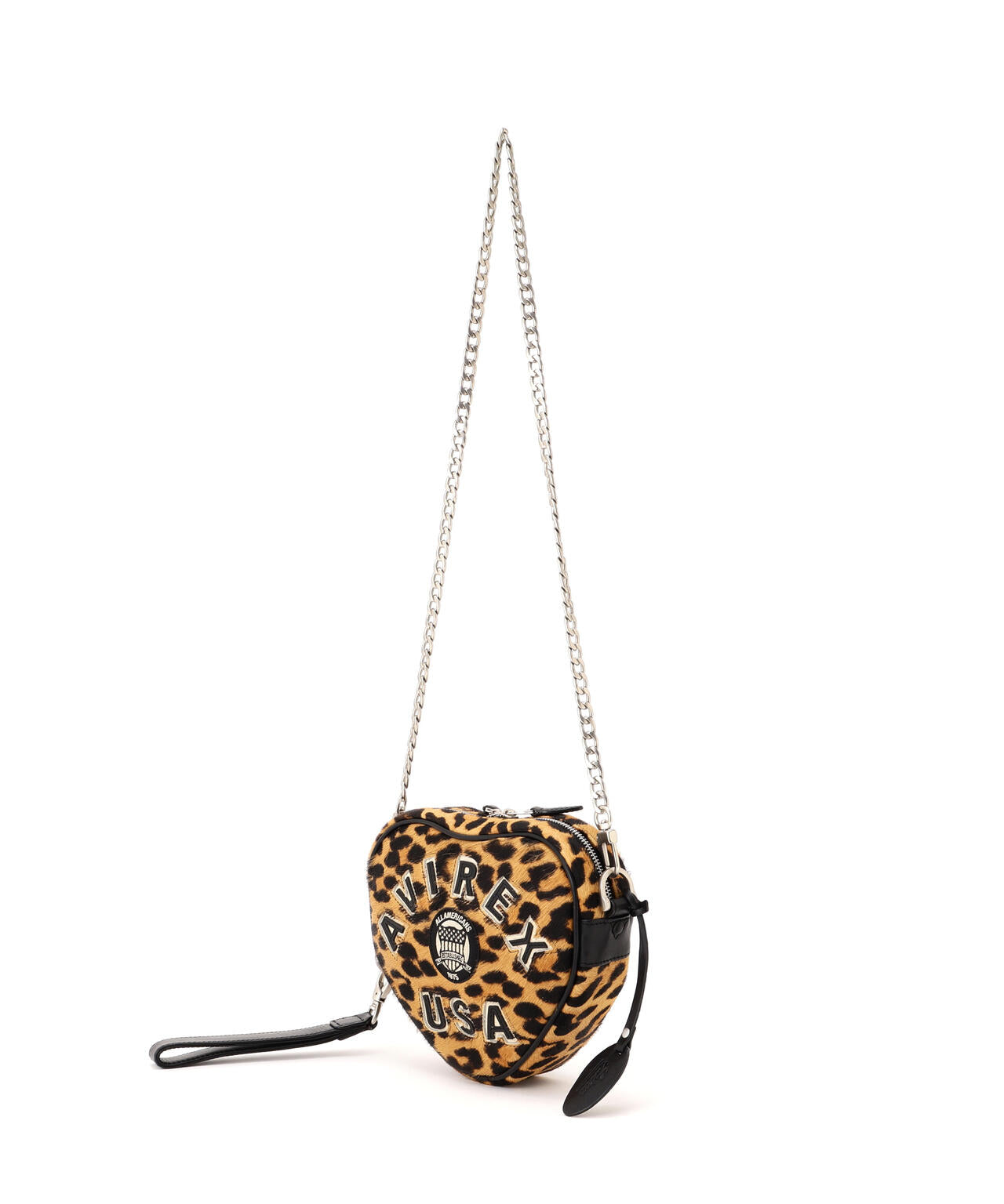 直営店限定》LX VARSITY LEATHER HEART CHAIN BAG | AVIREX