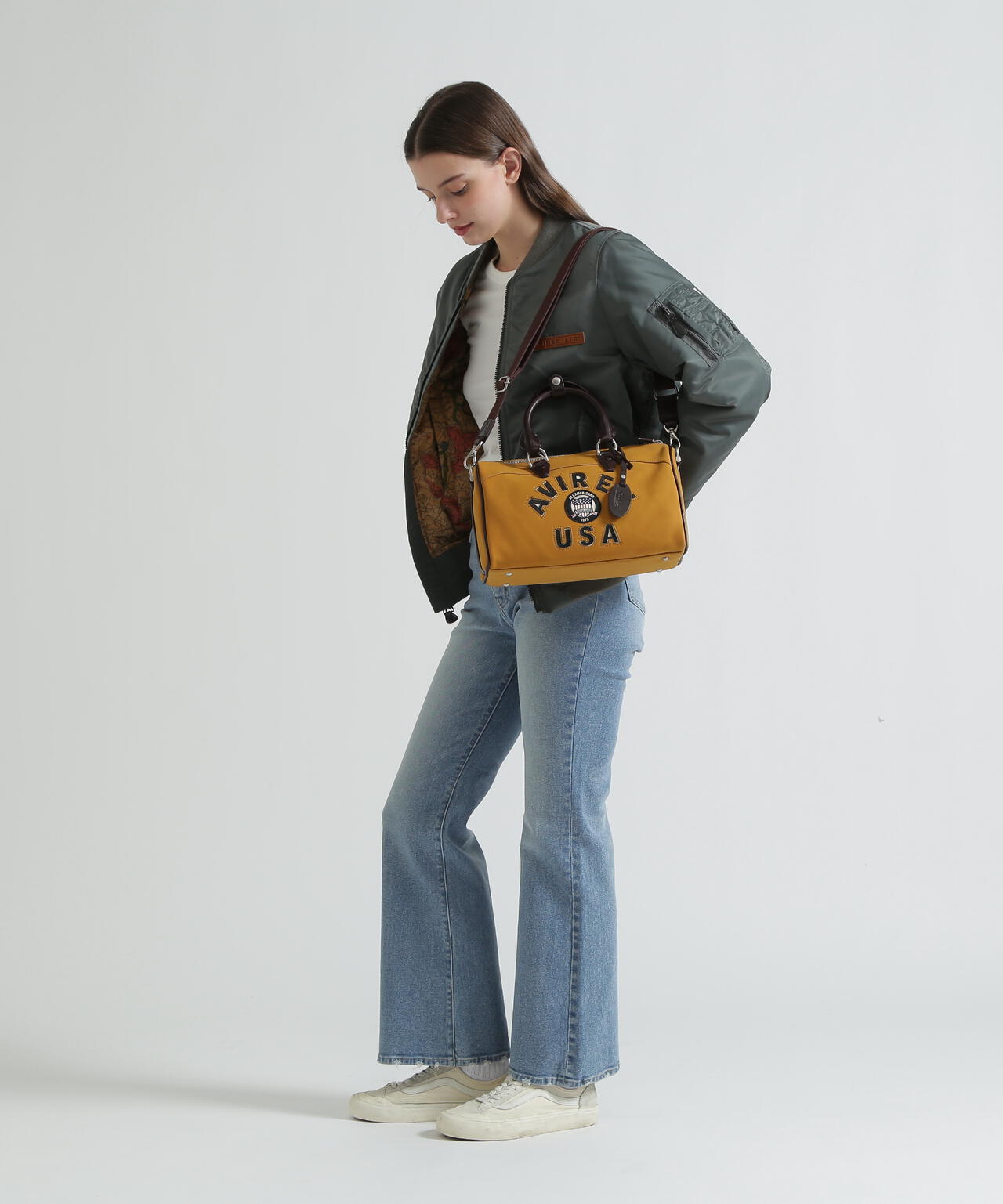 直営店限定》LX VARSITY LEATHER MINI DUFFLE BAG | AVIREX