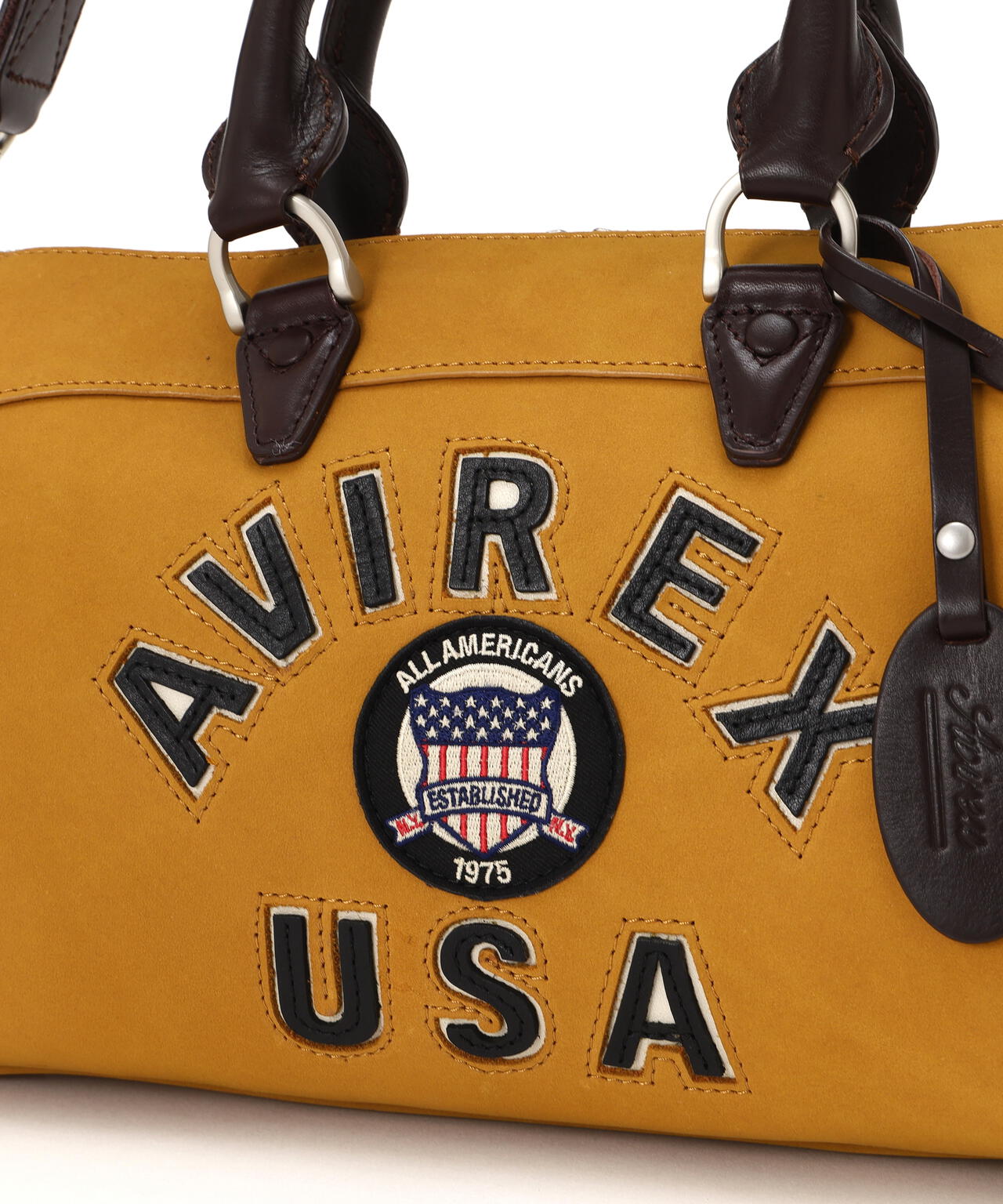 直営店限定》LX VARSITY LEATHER MINI DUFFLE BAG | AVIREX