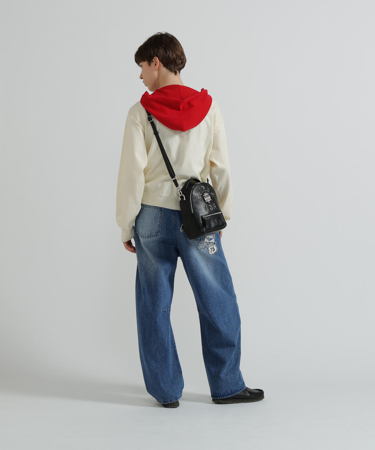 avirex leather backpack 直営店限定》VARSITY LEATHER MINI BACKPACK/AVX 5653