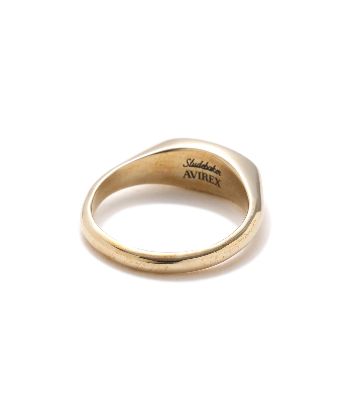 《AVIREX × STUDEBAKER METALS》FELIX SIGNET RING AR ”BRASS POLISH”