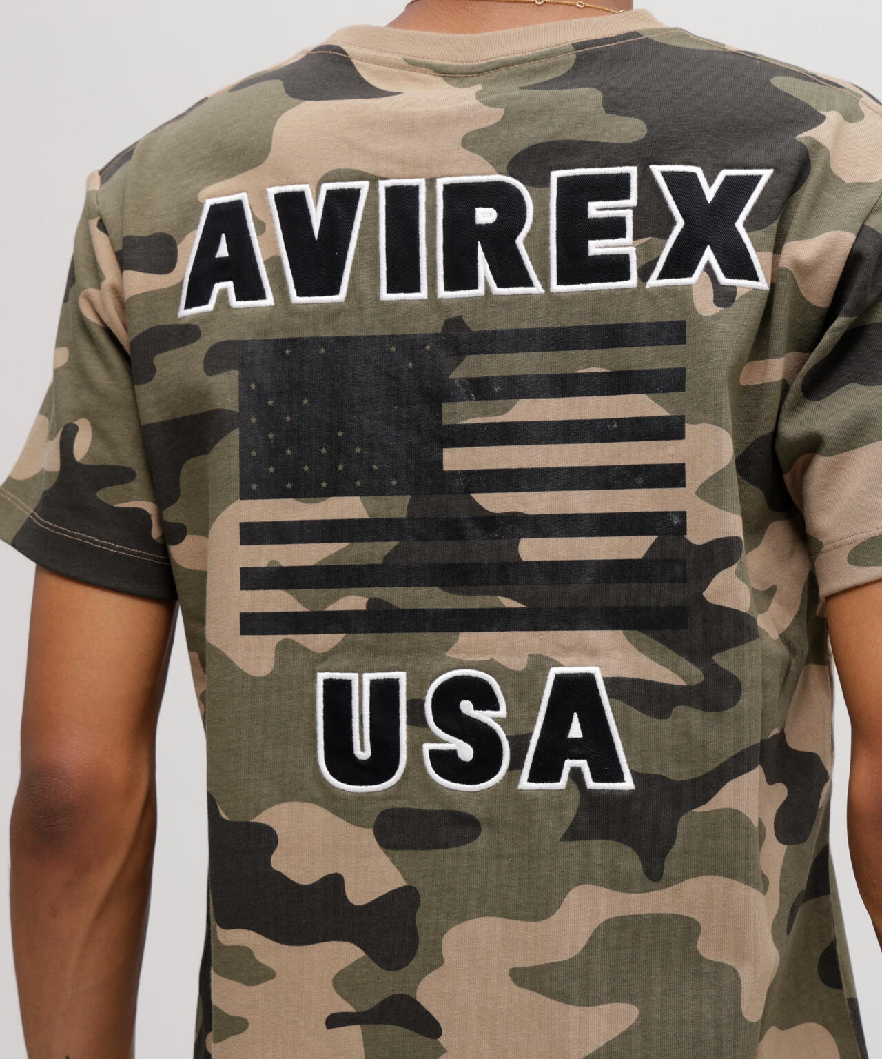 《WEB&DEPOT限定》S/S CREW NECK T STAR SPANGLED BANNER/クルーネック Tシャツ 星条旗