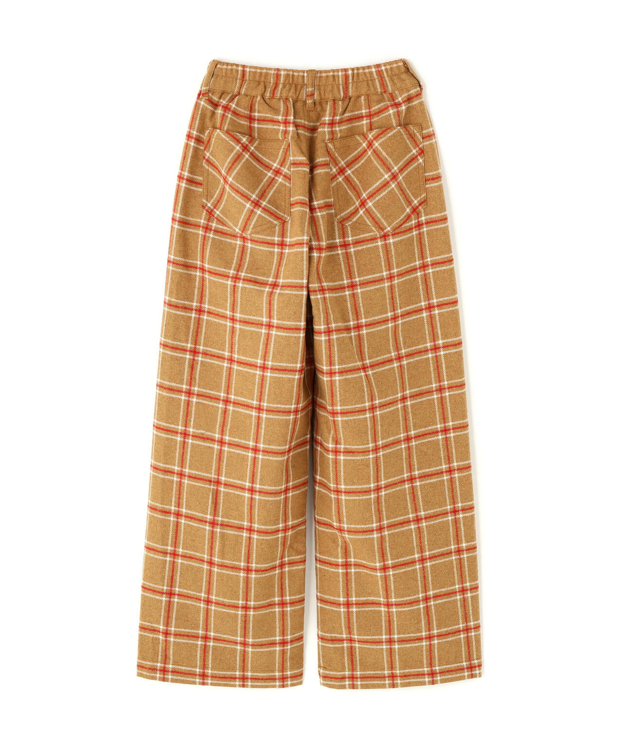 【直営店限定】ウールチェック ワイドパンツ/WOOL CHECK WIDE PANT