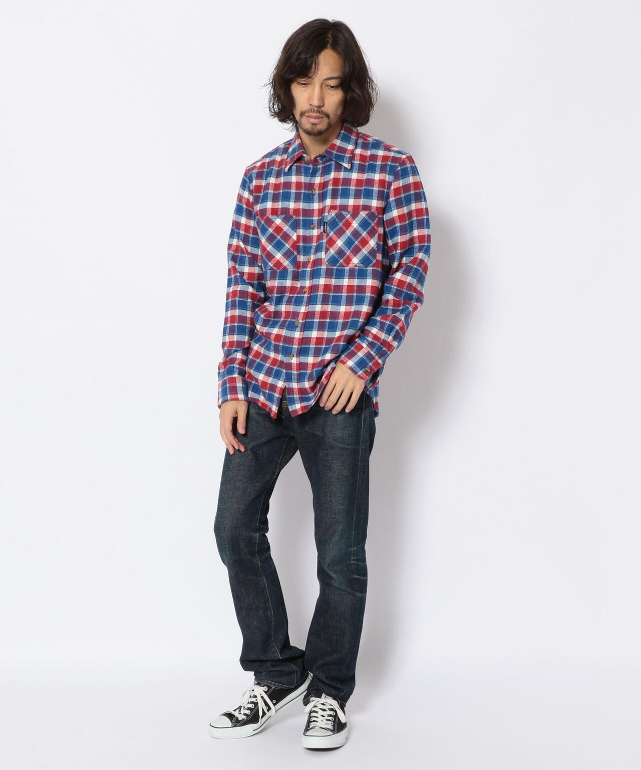 長袖 ヴィエラチェックシャツ【DAILY/デイリー】/CHECK SHIRT