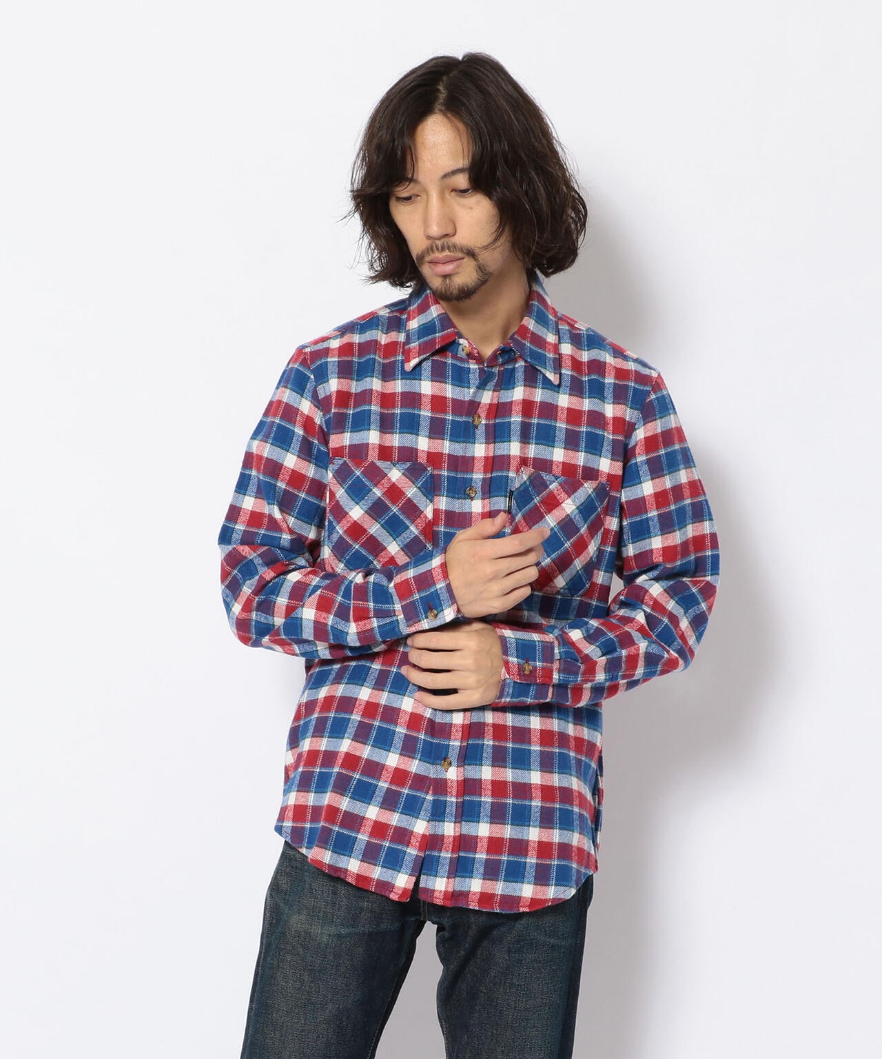 長袖 ヴィエラチェックシャツ【DAILY/デイリー】/CHECK SHIRT