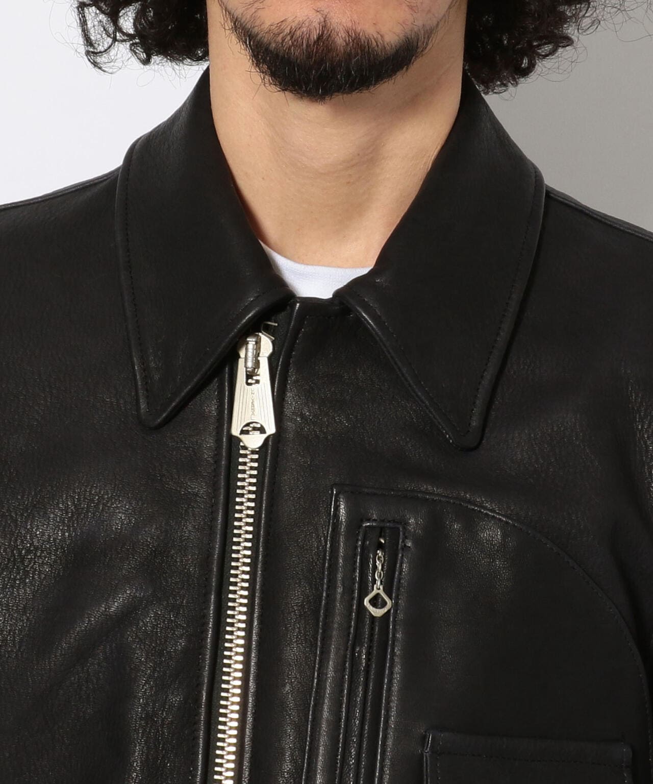 【直営限定】D-ポケ レザージャケット/D-POCKET DEER LEATHER JACKET