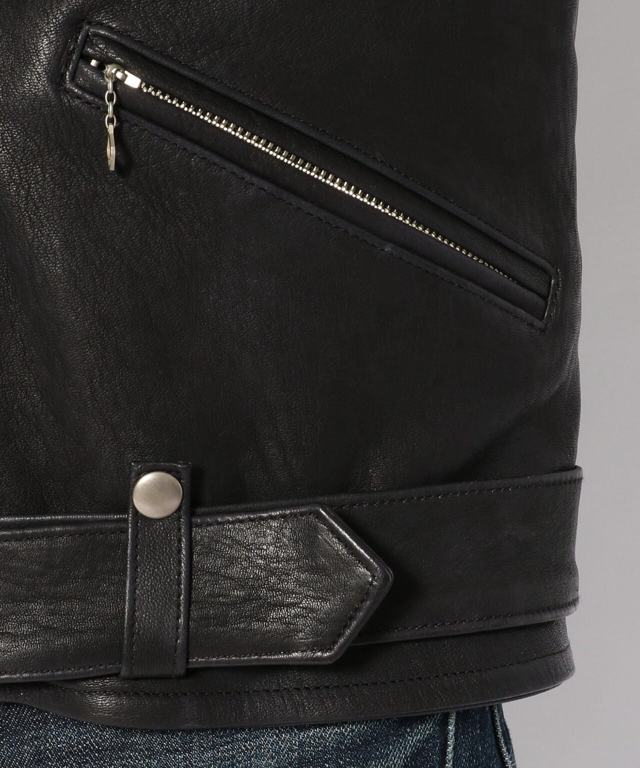 【直営限定】D-ポケ レザージャケット/D-POCKET DEER LEATHER JACKET