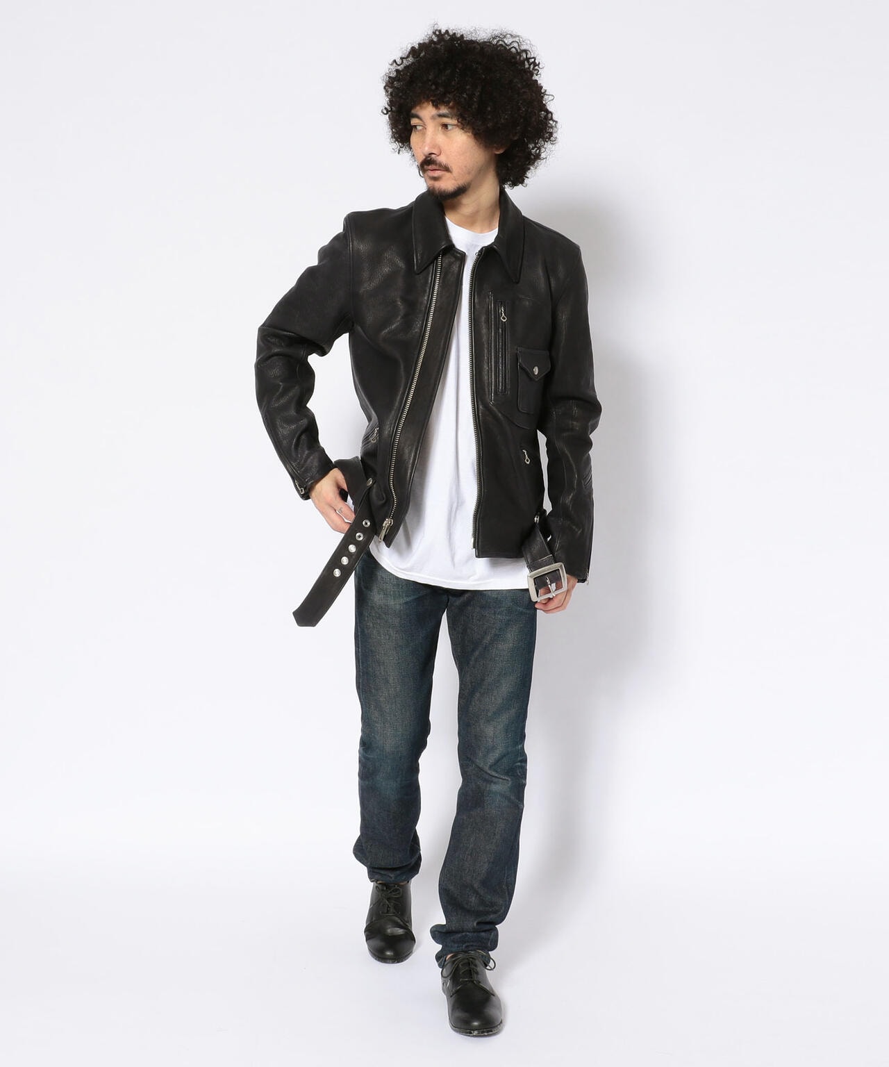 【直営限定】D-ポケ レザージャケット/D-POCKET DEER LEATHER JACKET