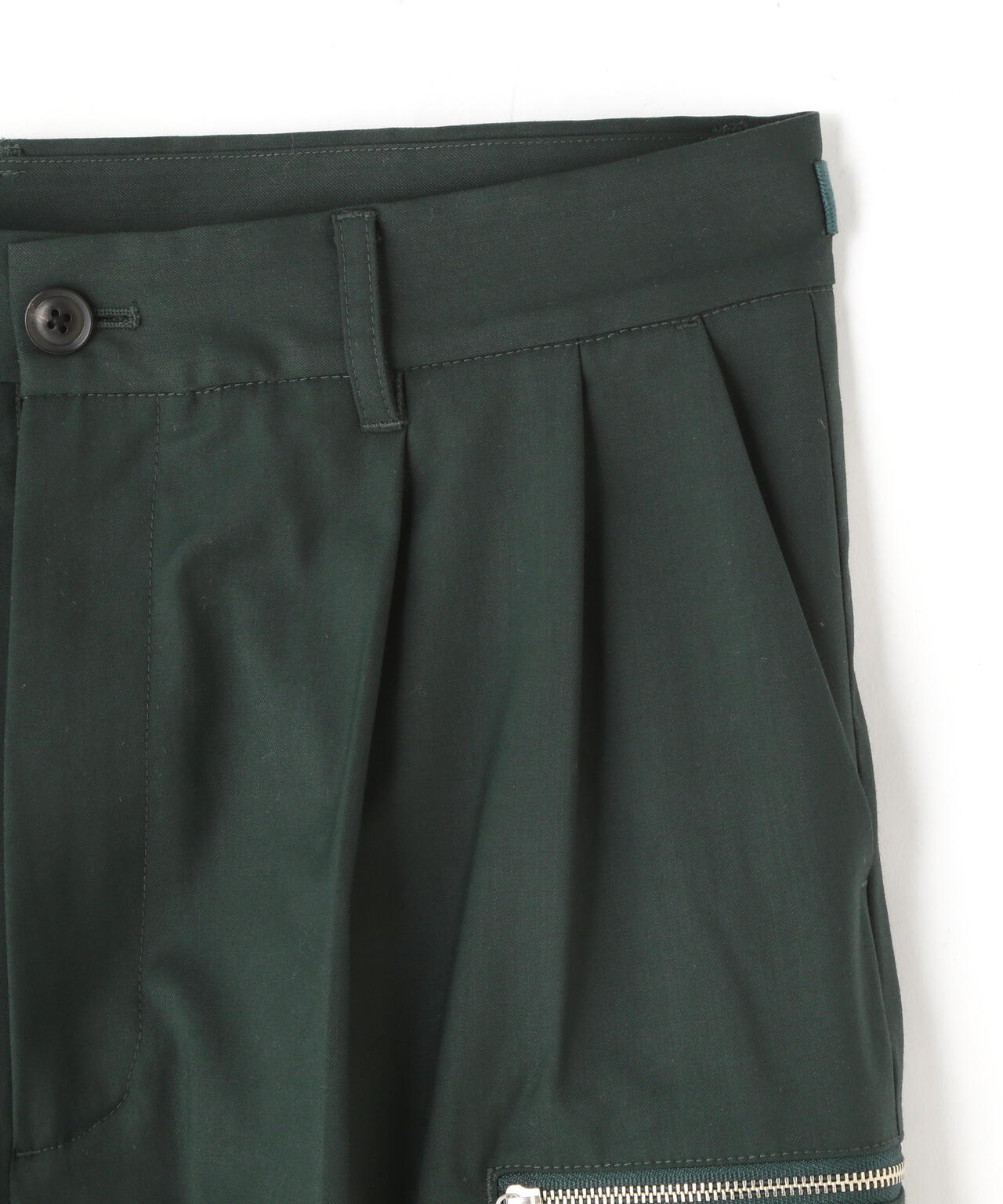 Dankeschon/ダンケシェーン/TR ZIP WIDE PANTS/ジップワイドパンツ