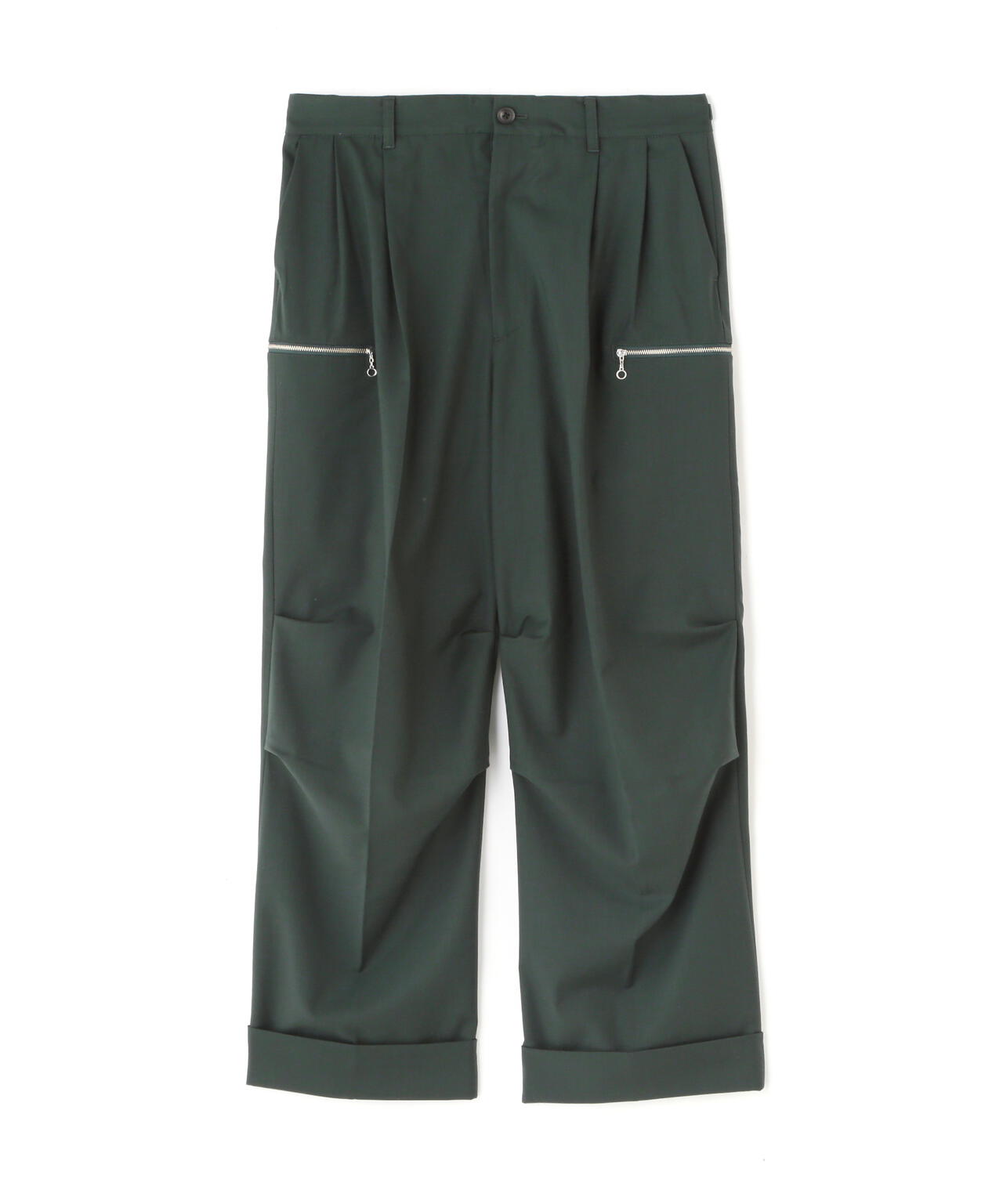 Dankeschon/ダンケシェーン/TR ZIP WIDE PANTS/ジップワイドパンツ