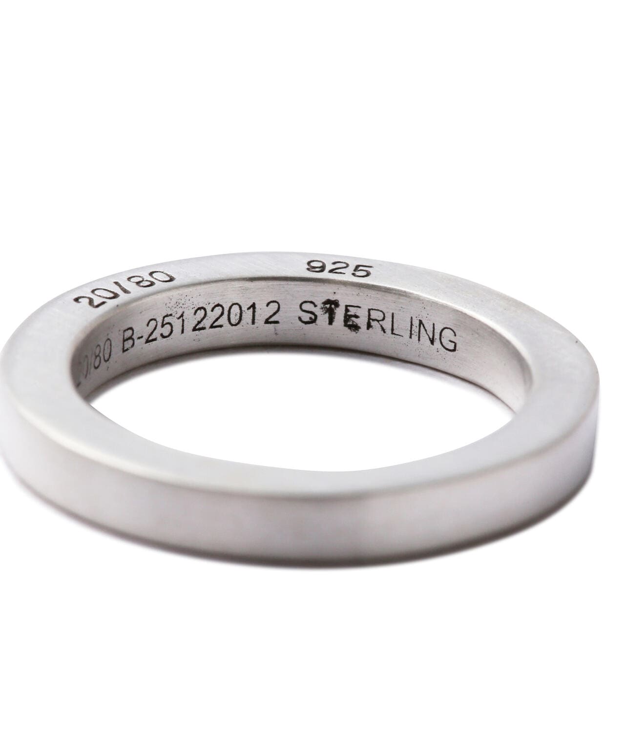 20/80/トゥエンティーエイティー/STERLING SILVER SQUARE RING 3mm