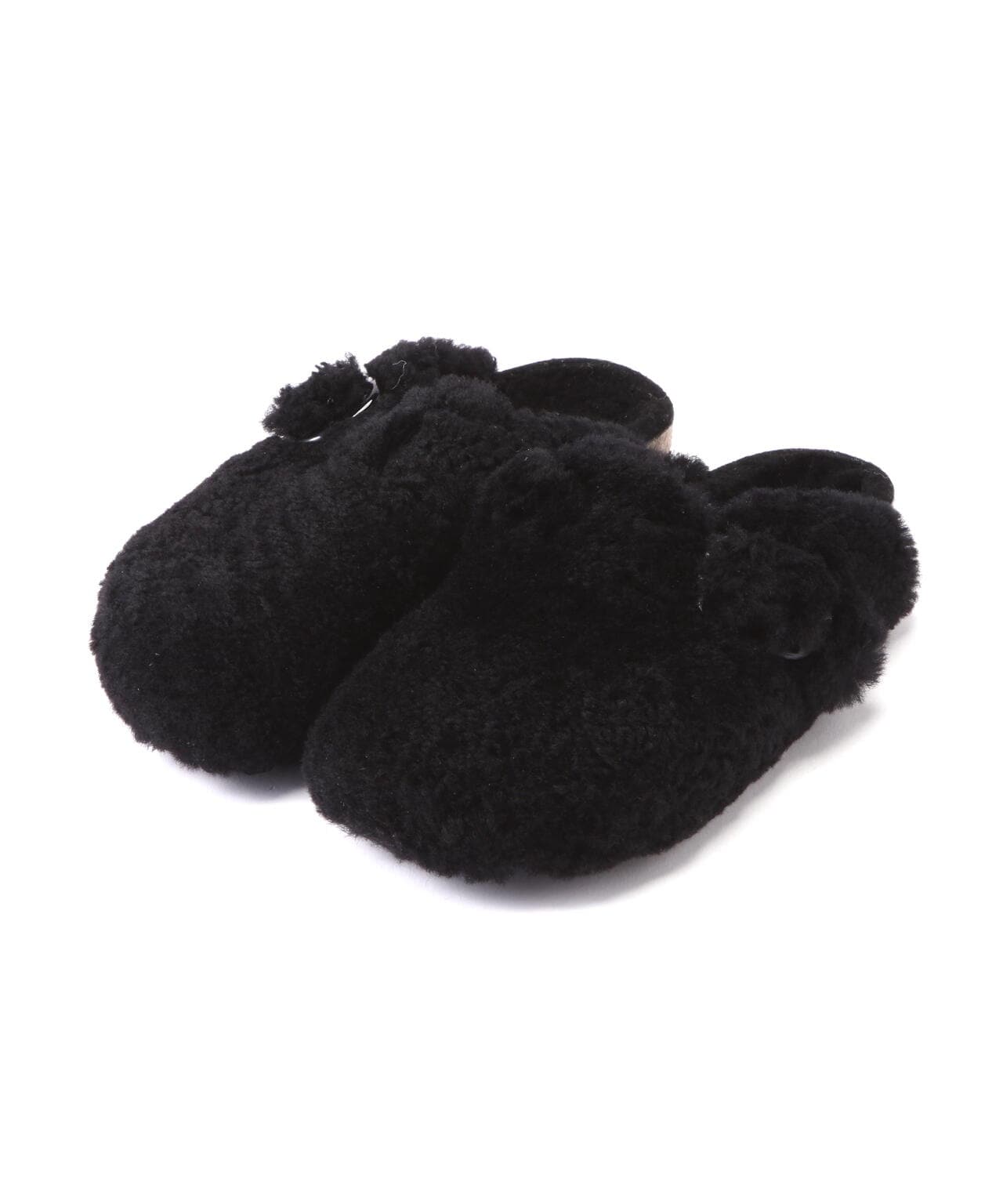 ビルケンシュトック BOSTON ファー　ボア　ボストン　テディーリベット 黒 BIRKENSTOCK/ビルケン/BOSTON BIG BUCKLE TEDDY RIVET/ボストン ビッグ