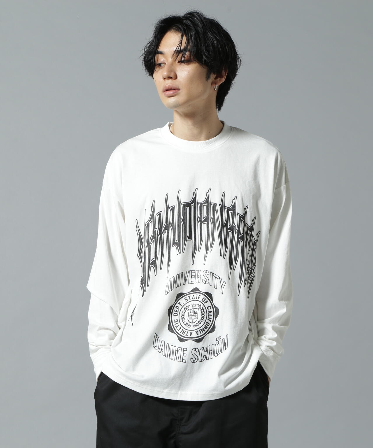 WEB&DEPOT限定】DankeSchon/SUBHUMAN LST/ロゴロングスリーブTシャツ