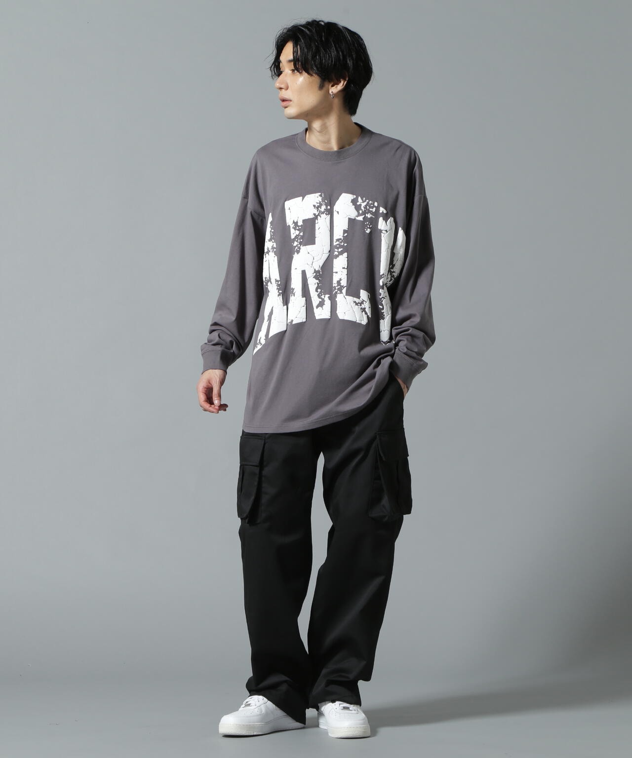 WEB&DEPOT限定】DankeSchon/ダンケシェーン/ARCV LOGO LST/ロンT