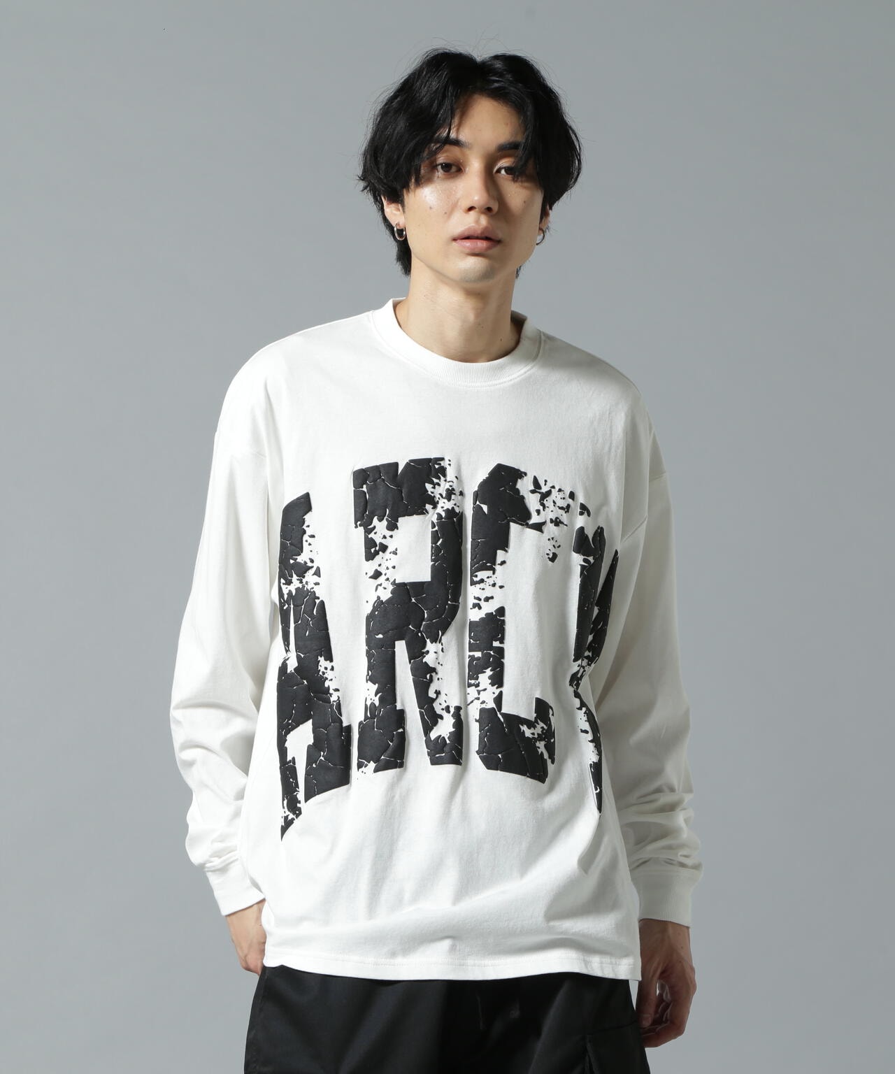 WEB&DEPOT限定】DankeSchon/ダンケシェーン/ARCV LOGO LST/ロンT