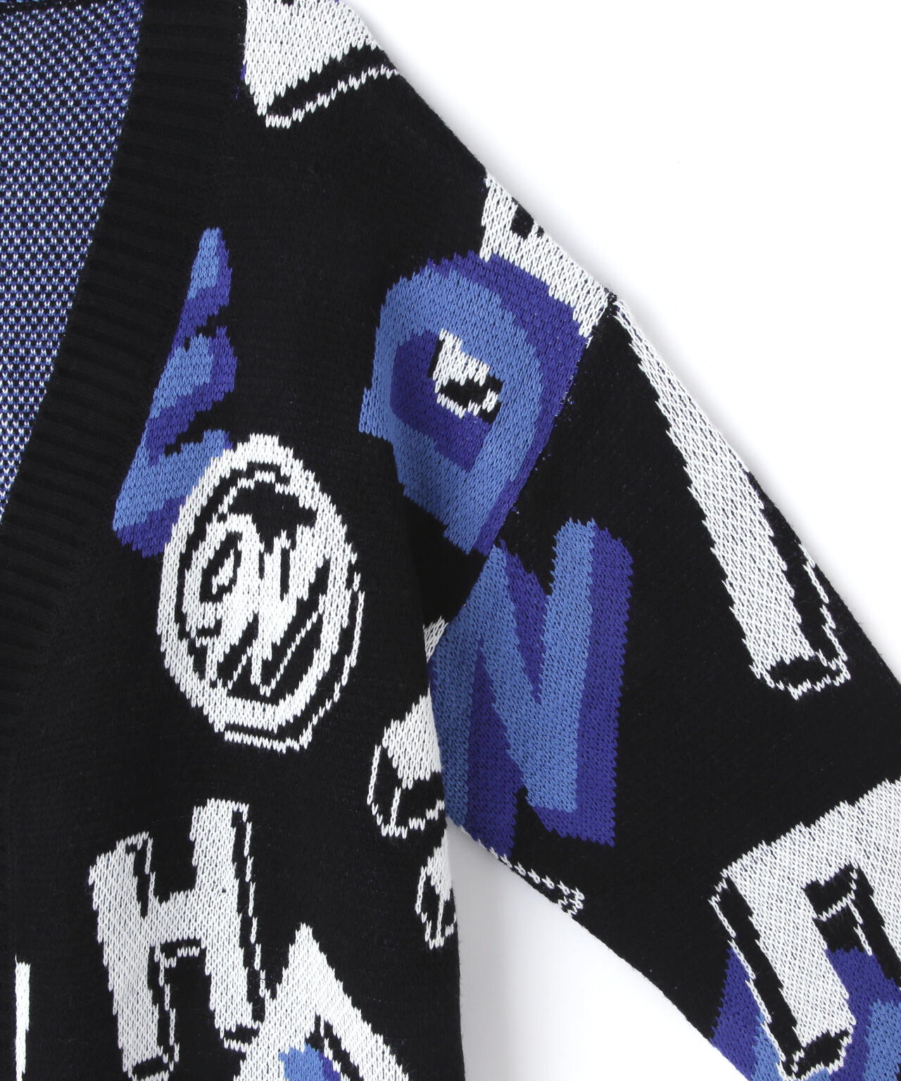 WEB&DEPOT限定】WHITELAND/ホワイトランド/CARDIGAN/総柄カーディガン