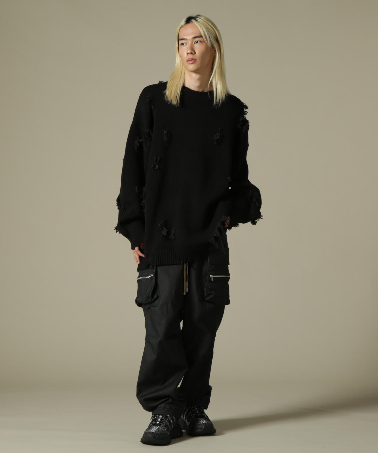 DankeSchon/ダンケシェーン/COATING ZIP POCKET PANTS