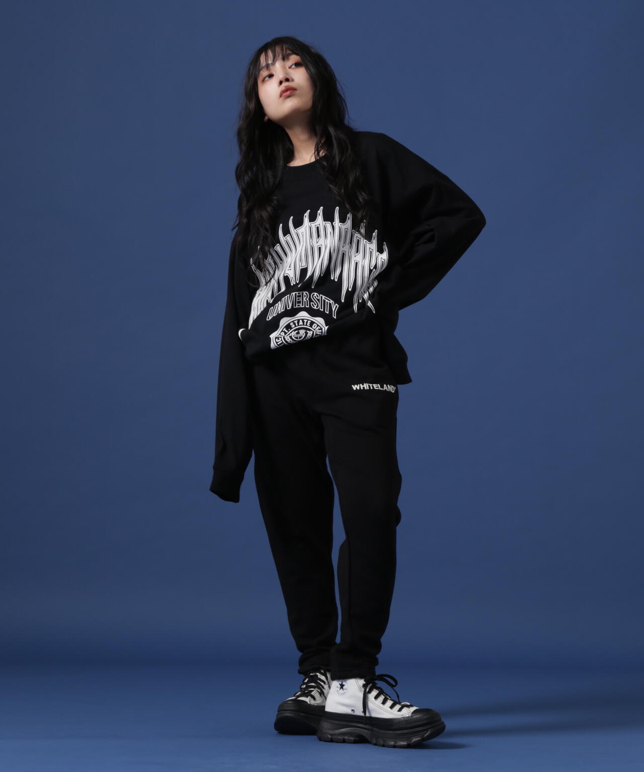 WEB&DEPOT限定】WHITELAND/ホワイトランド/LOGO SWT PT/ロゴスウェット