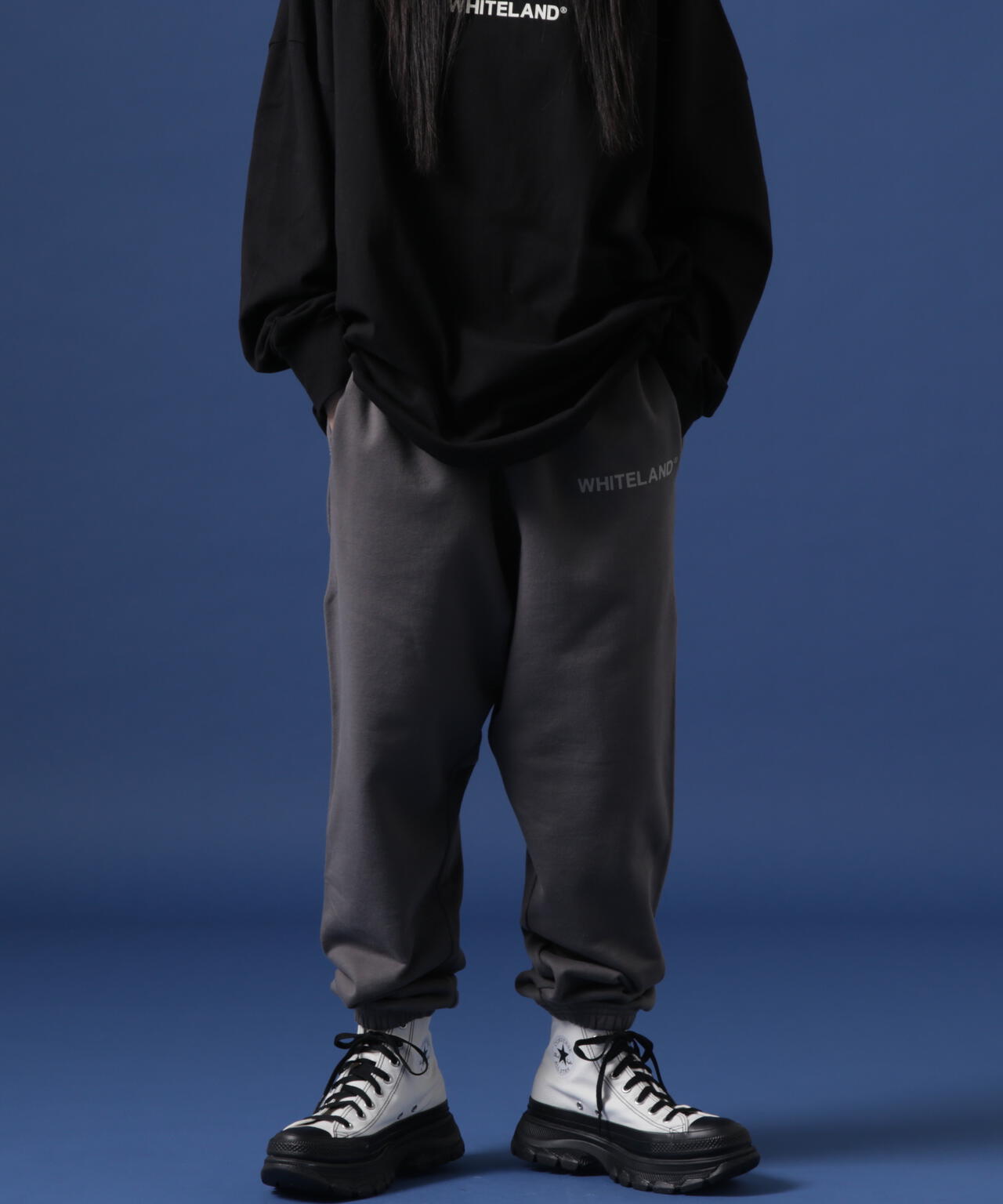 WEB&DEPOT限定】WHITELAND/ホワイトランド/LOGO SWT PT/ロゴスウェット