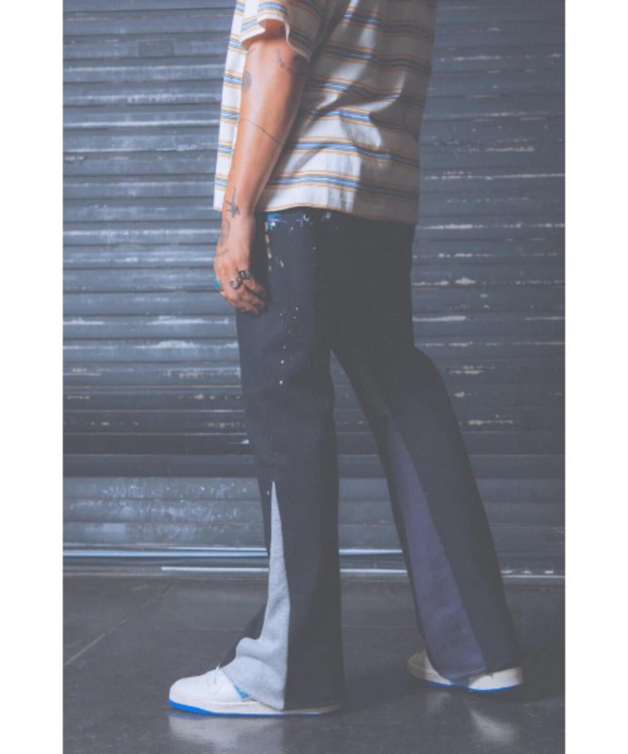 mnml/ミニマル/CONTRAST BOOTCUT SWEATPANTS(M2021-W196/M2022-W608