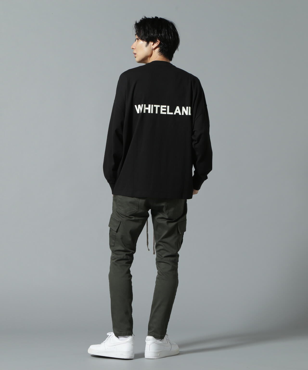 【WEB&DEPOT限定】WHITELAND/ホワイトランド/LOGO LST/ロゴロングスリーブT