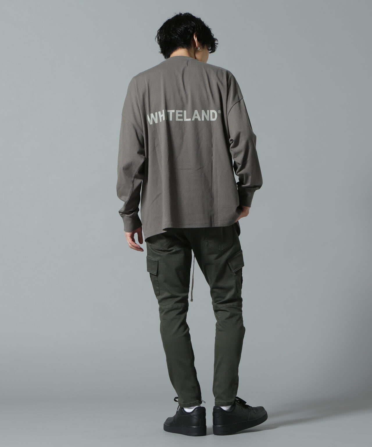 【WEB&DEPOT限定】WHITELAND/ホワイトランド/LOGO LST/ロゴロングスリーブT