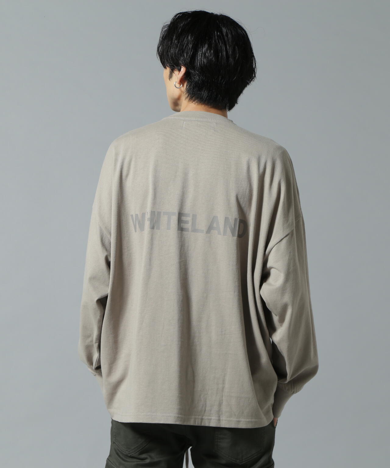 【WEB&DEPOT限定】WHITELAND/ホワイトランド/LOGO LST/ロゴロングスリーブT