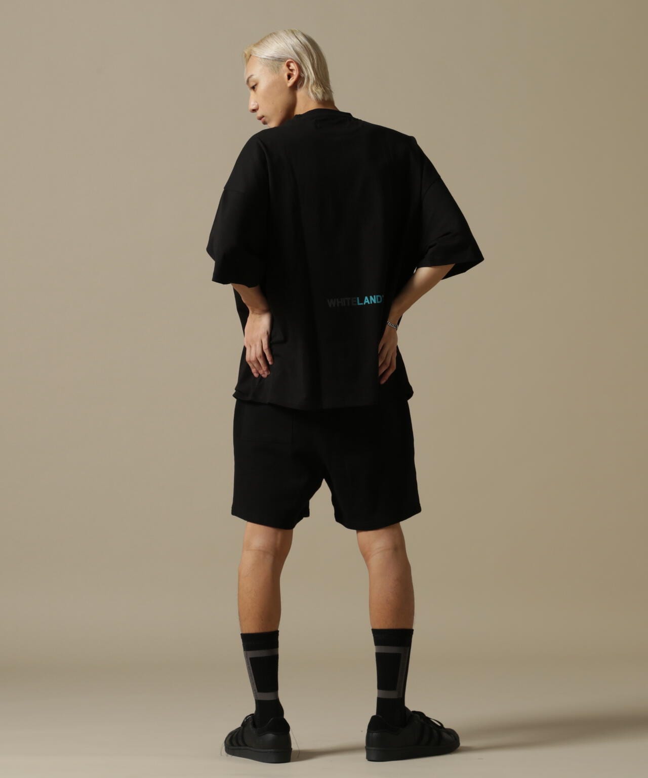 WEB&DEPOT限定/WHITELAND/ホワイトランド/OWL/COLOR LOGO SWT SHORTS/カラーロゴショーツ