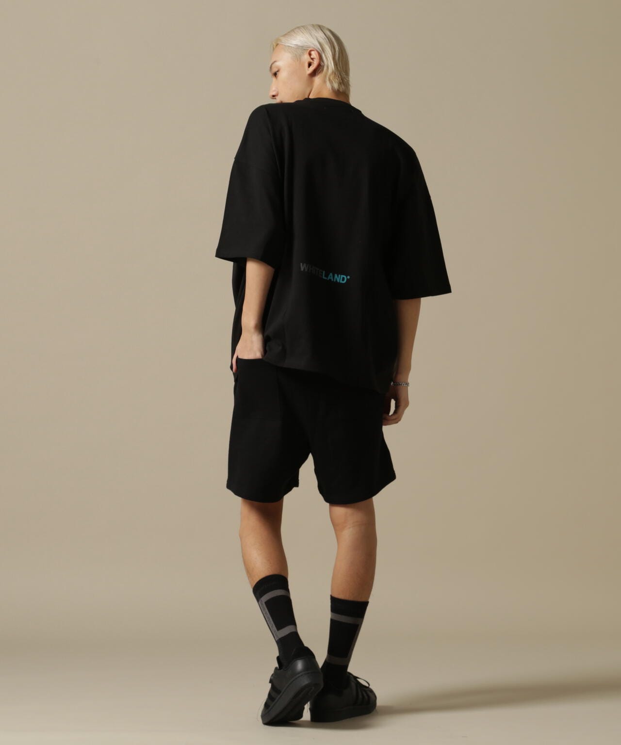 WEB&DEPOT限定/WHITELAND/ホワイトランド/OWL/COLOR LOGO SWT SHORTS