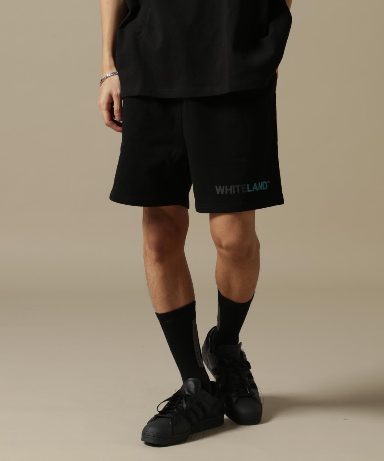 WEB&DEPOT限定/WHITELAND/ホワイトランド/OWL/COLOR LOGO SWT SHORTS/カラーロゴショーツ