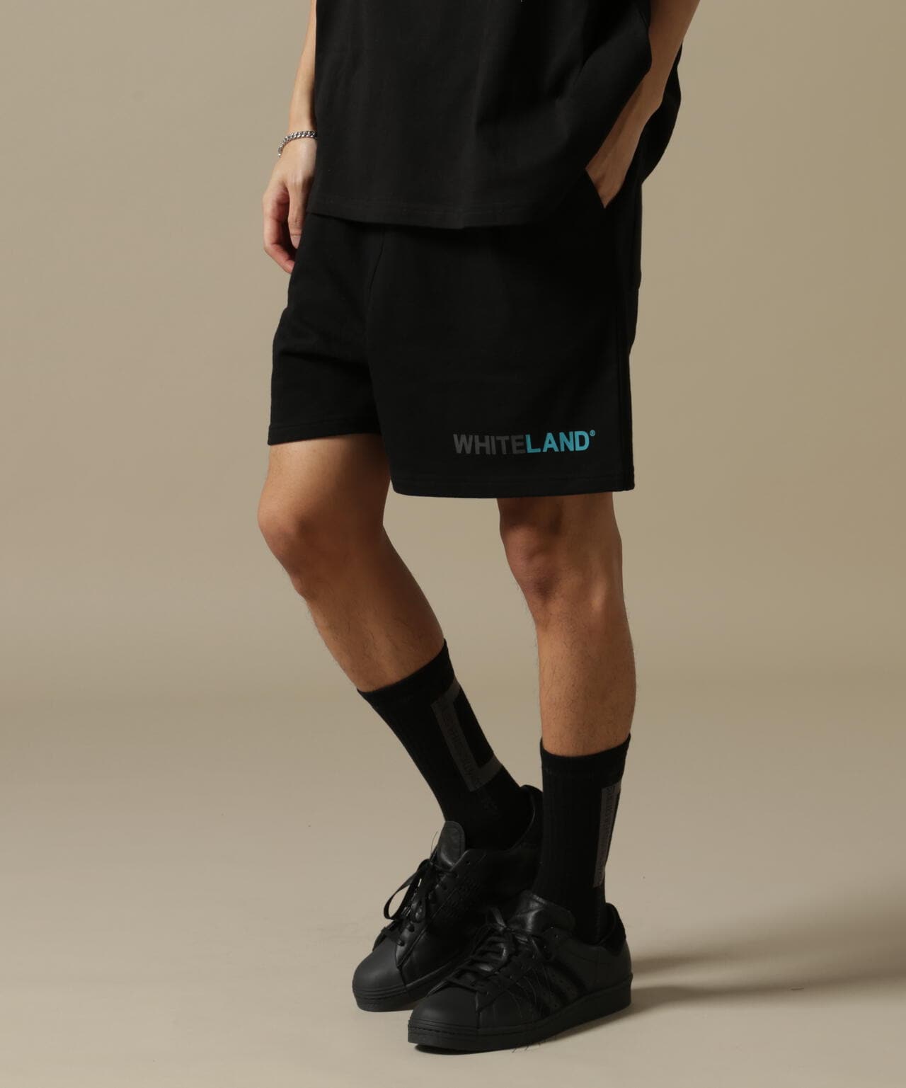 WEB&DEPOT限定/WHITELAND/ホワイトランド/OWL/COLOR LOGO SWT SHORTS