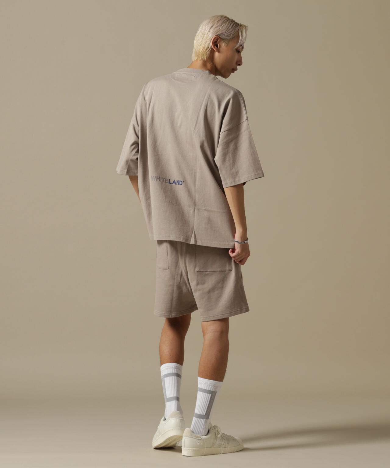 WEB&DEPOT限定/WHITELAND/ホワイトランド/OWL/COLOR LOGO SWT SHORTS/カラーロゴショーツ