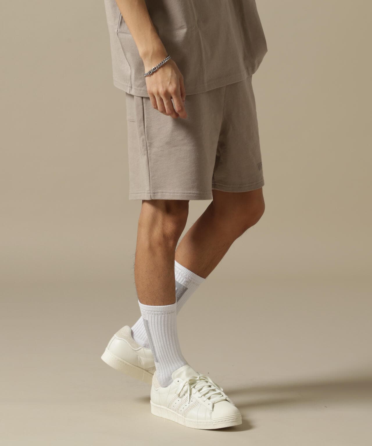 WEB&DEPOT限定/WHITELAND/ホワイトランド/OWL/COLOR LOGO SWT SHORTS/カラーロゴショーツ