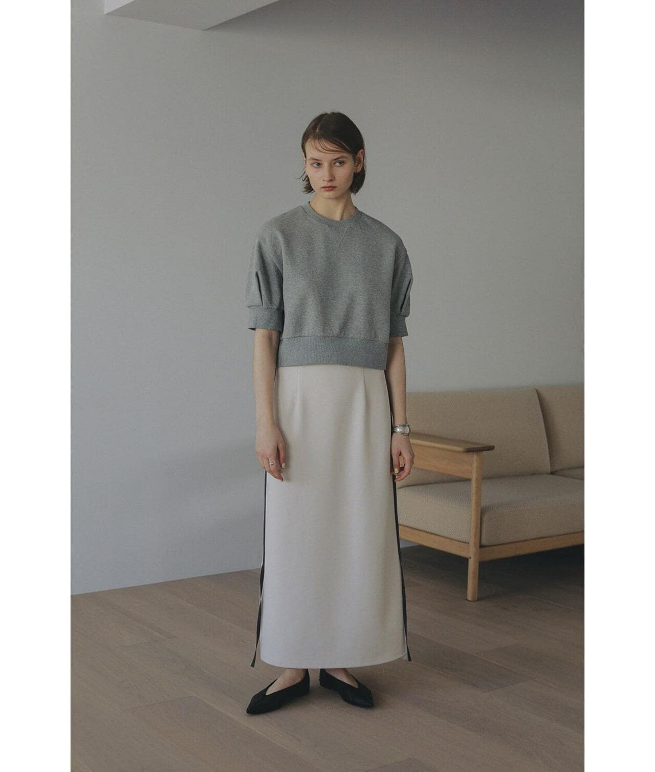 MANOF/マノフ/SIDE LINE SKIRT