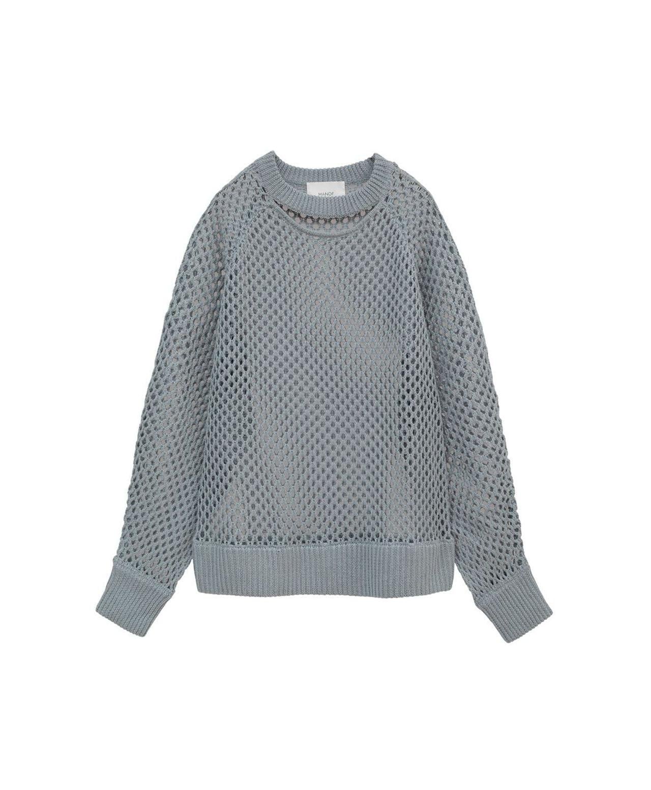 MANOF/マノフ/MESH KNIT TOPS