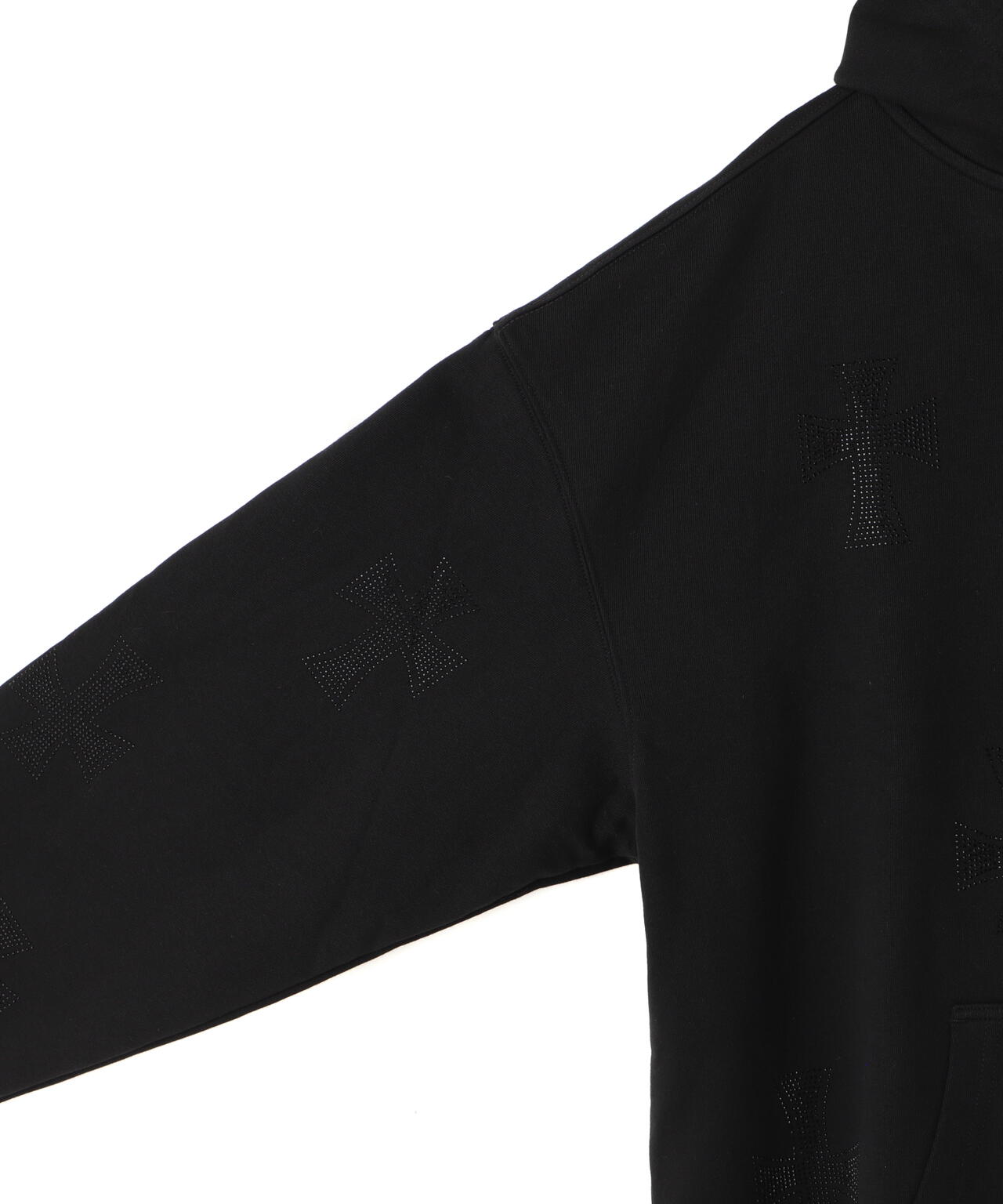 UNKNOWNLONDON/アンノウンロンドン/BLACK×BLACK CROSS REVERSIBLE ZIP