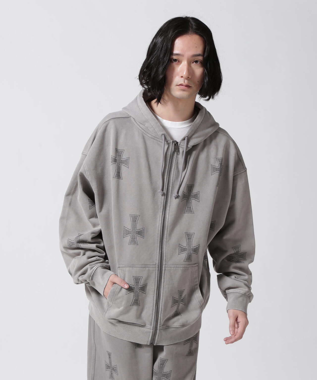 unknownLondon パーカー グレー UNKNOWN LONDON（アンノウン・ロンドン）の「UNKNOWN LONDON