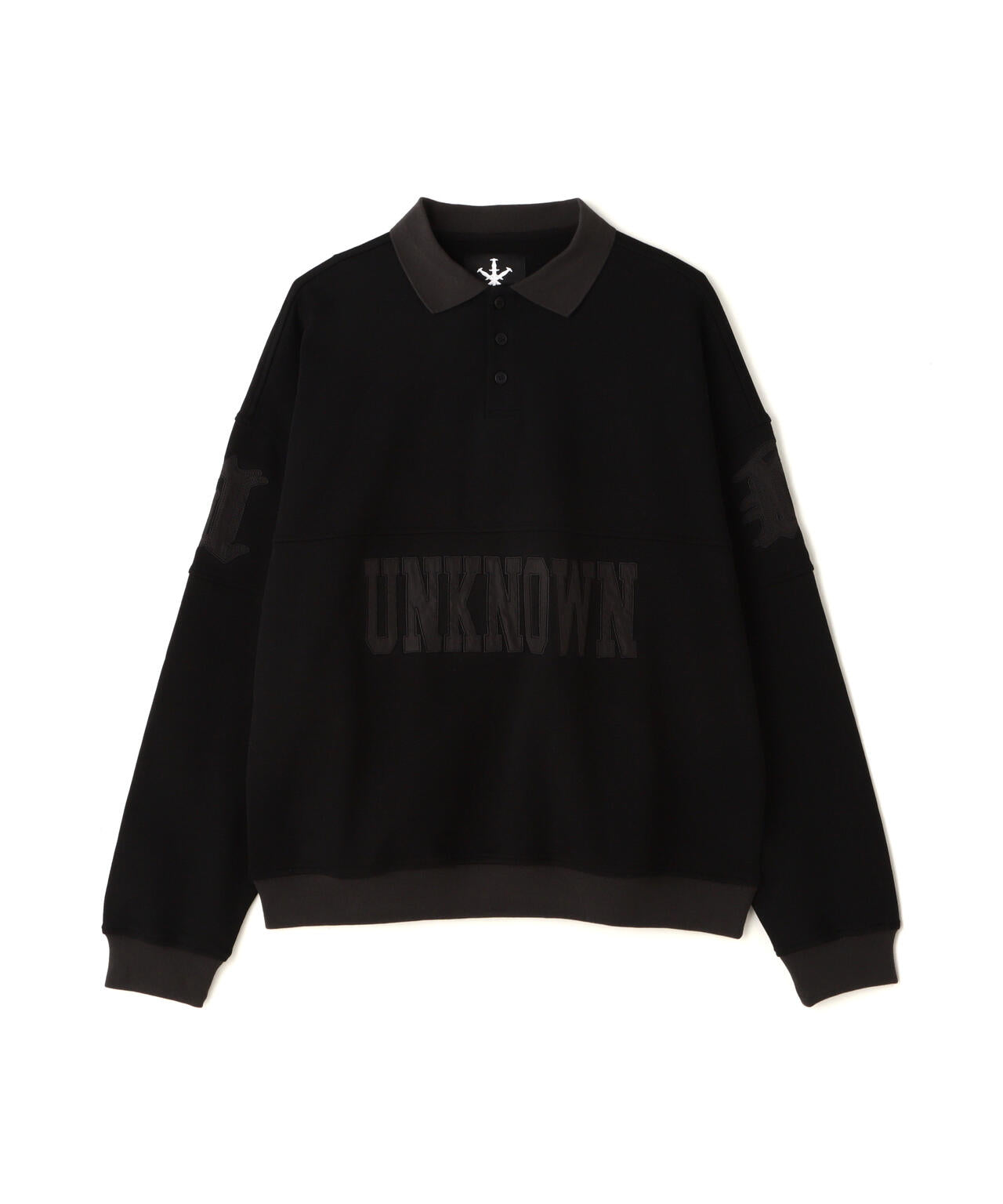 UNKNOWN LONDON/アンノウンロンドン/COLLARED CREWNECK  SWEAT