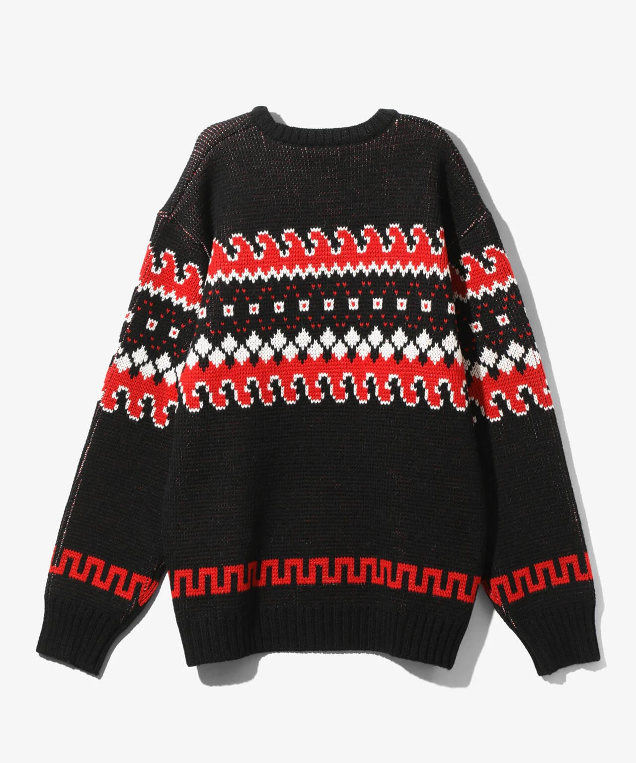 needlesクルーネックセーター　 ブラック NEEDLES/ニードルズ/CREW NECK SWEATER - TIROLIAN | L.H.P
