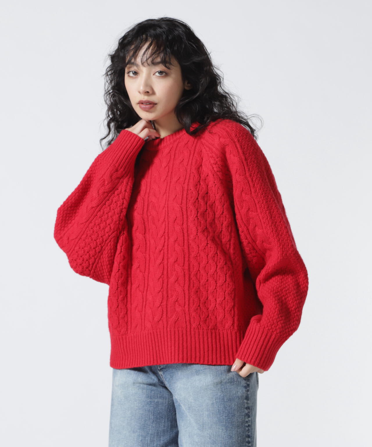 MANOF SHOULDER TUCK CABLE KNIT ケーブルニット SHOULDER TUCK CABLE KNIT｜TOPS(トップス)｜MANOF OFFICIAL ONLINE STORE