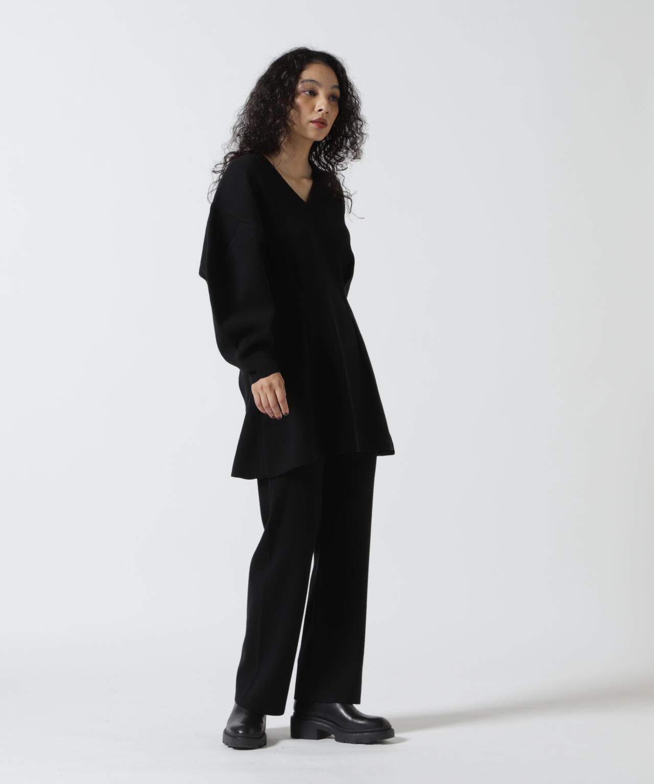 MANOF/マノフ/WAIST TUCK KNIT SET UP | L.H.P（エルエイチピー