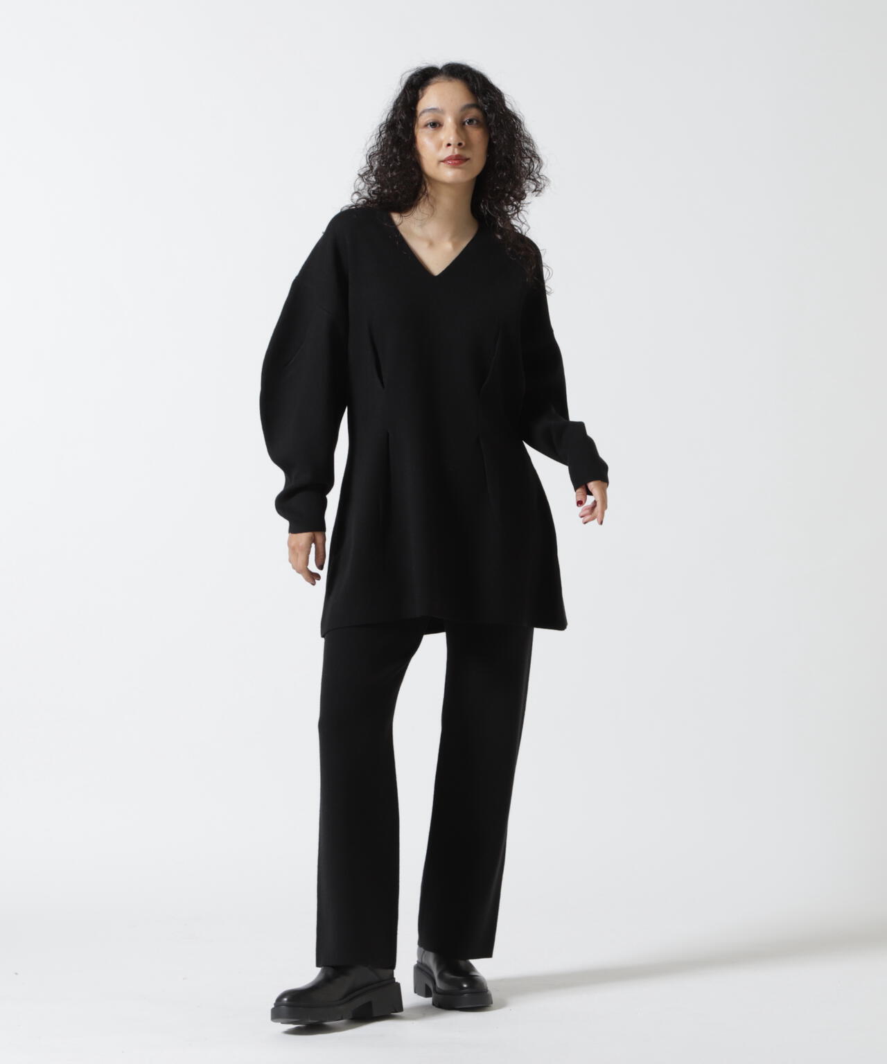 MANOF/マノフ/WAIST TUCK KNIT SET UP | L.H.P（エルエイチピー
