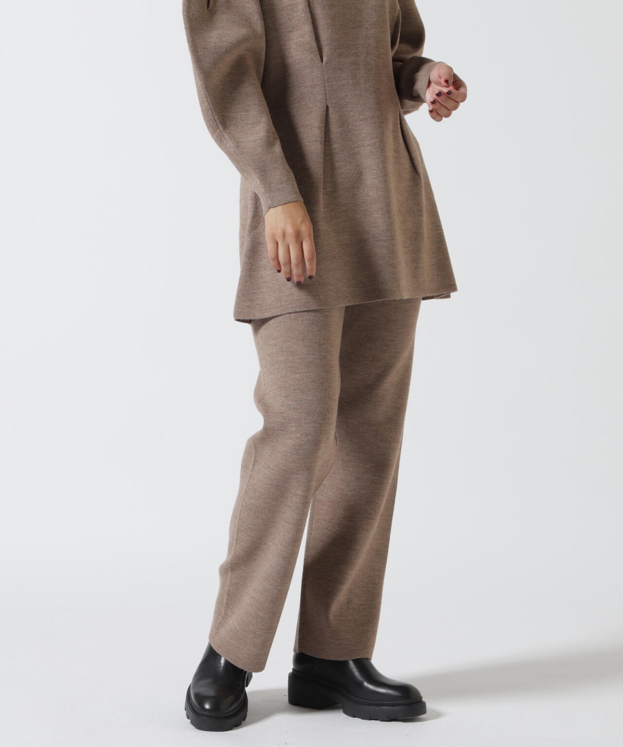 MANOF/マノフ/WAIST TUCK KNIT SET UP | L.H.P（エルエイチピー