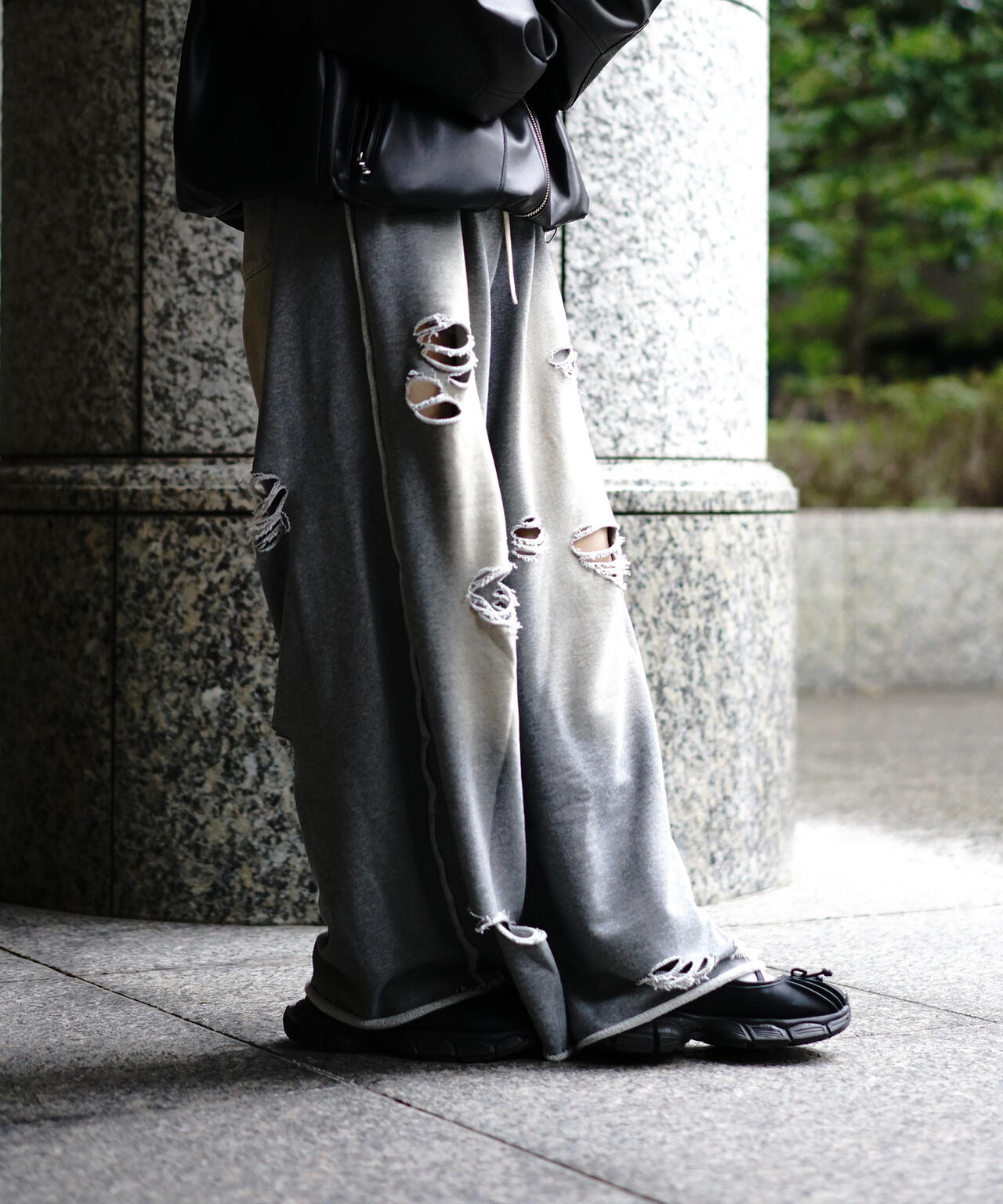 WEB&DEPOT限定】DankeSchon/DAMEGE SWEAT WIDE PANTS | L.H.P
