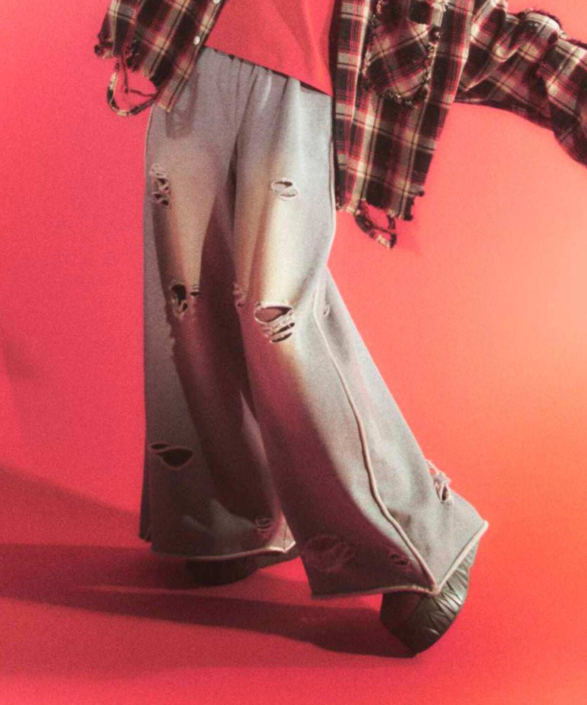 WEB&DEPOT限定】DankeSchon/DAMEGE SWEAT WIDE PANTS | L.H.P 